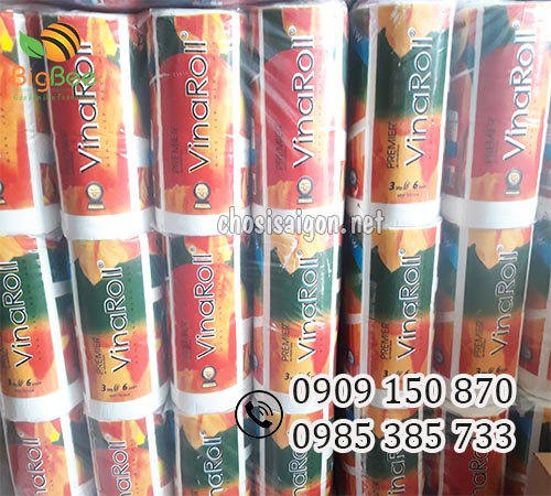 Giấy vệ sinh VinaRoll cao cấp, an toàn sỉ rẻ, chất lượng