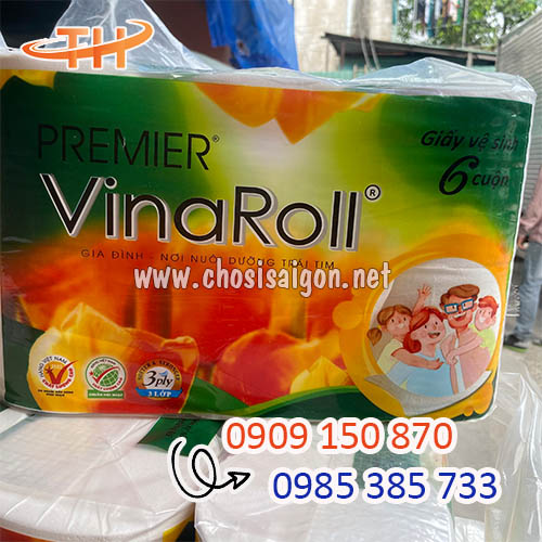 Giấy vệ sinh VinaRoll giá sỉ rẻ tại HCM