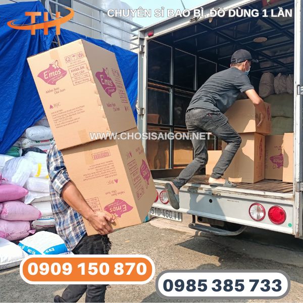 Giấy ăn vuông E'mos giá rẻ, có sẵn hàng