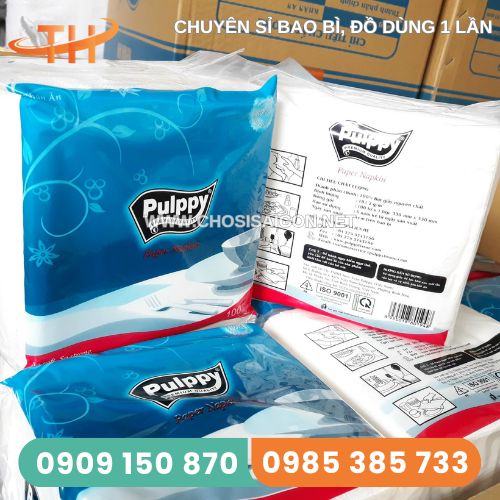 Khăn giấy vuông Pulppy an toàn, tiện lợi