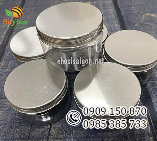 Sỉ hũ nhựa pet nắp nhôm bạc 250ml giá tại xưởng