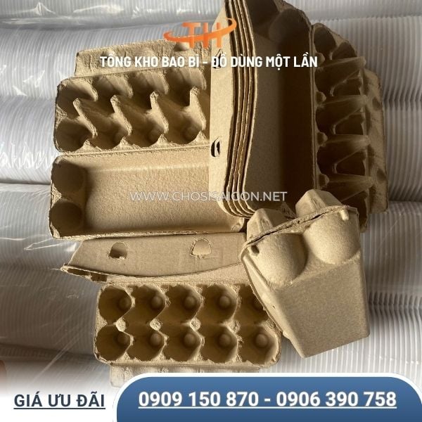 Hộp đựng trứng 10 quả dày dặn có nắp gài chắc chắn sỉ rẻ