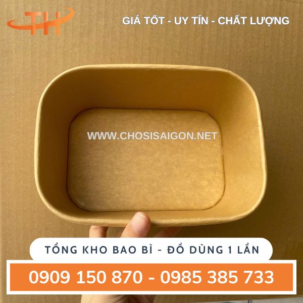 Hộp giấy bento chịu nhiệt tốt, an toàn