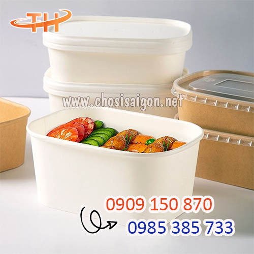 Hộp giấy Bento 750ml, 1000ml sỉ rẻ nhất