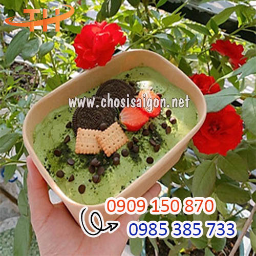 Hộp giấy chữ nhật Bento đựng thức ăn giá rẻ