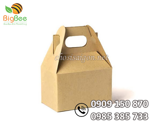 Hộp giấy đựng bánh có quai sỉ rẻ