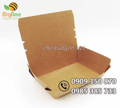 Hộp giấy kraft đựng thức ăn nhanh các loại giá rẻ