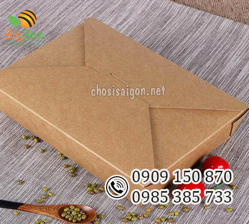 Hộp giấy kraft nắp gài cao cấp bán giá rẻ tại TP.HCM