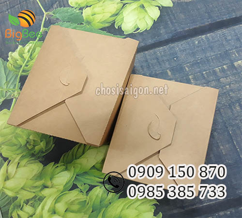 Hộp giấy kraft nắp gài đa dạng dung tích giá rẻ nhất