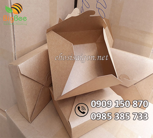Gía sỉ rẻ hộp giấy kraft có nắp gài