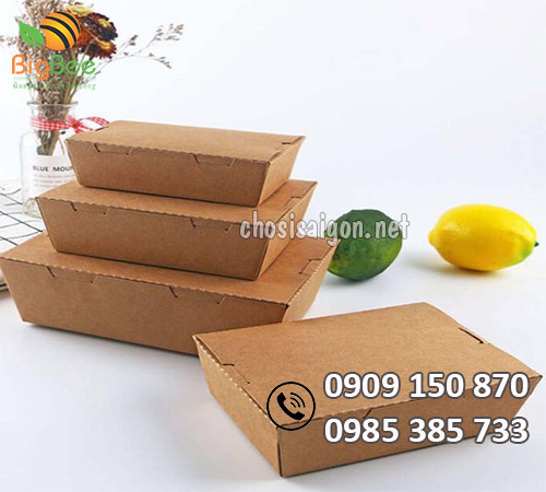 Hộp giấy kraft nắp gập mua sỉ tại TP.HCM