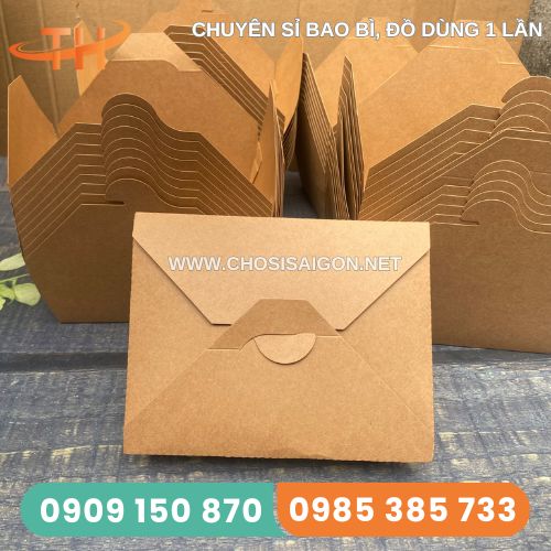 Hộp giấy kraft nắp gài cao cấp, chất lượng tốt
