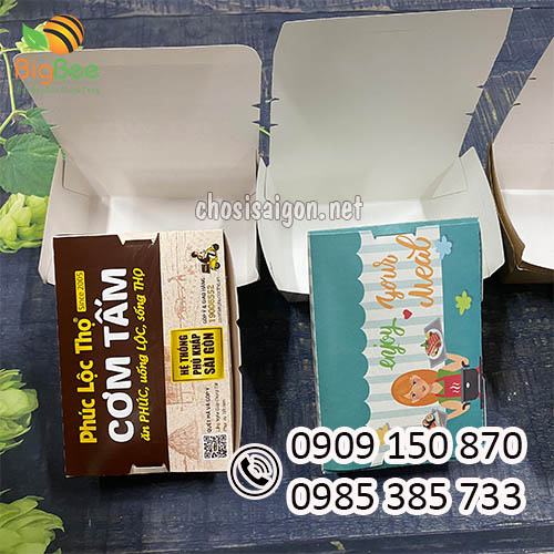 Hộp giấy nắp gập in logo giá sỉ rẻ