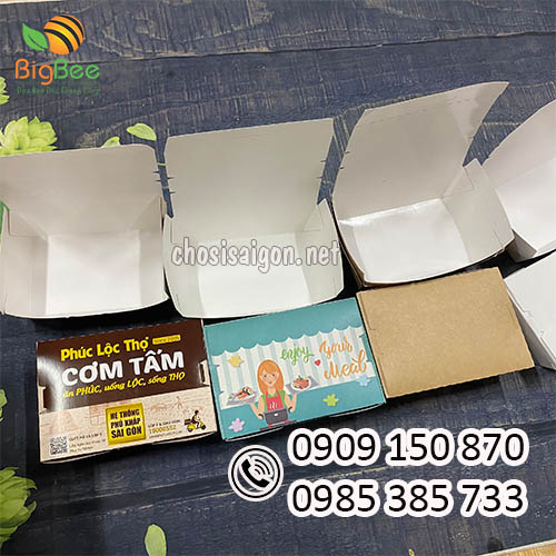 Hộp giấy nắp gập an toàn, cao cấp giá sỉ rẻ HCM