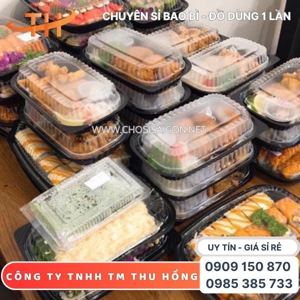 Hộp nhựa HT17 1 ngăn đựng thức ăn mang đi giá rẻ