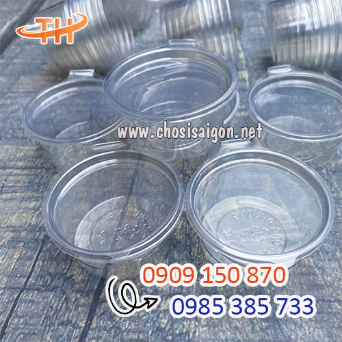 Hộp nhựa đựng nước chấm nắp liền 2oz giá tốt
