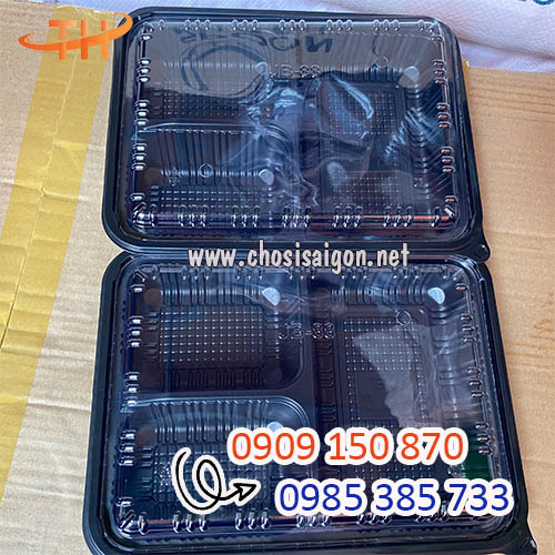 Hộp nhựa 3 ngăn đựng cơm văn phòng HT88 giá rẻ