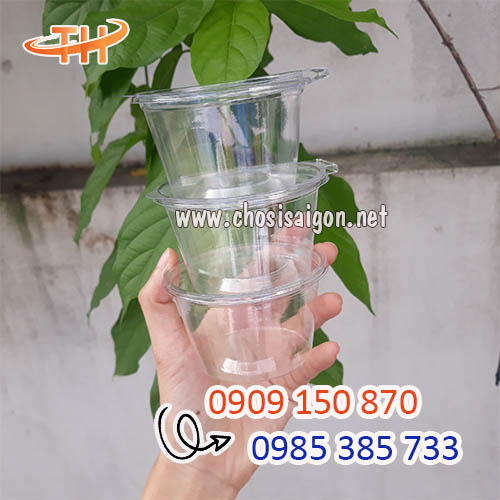 Hộp nhựa đựng nước chấm nắp liền 4oz giá sỉ rẻ