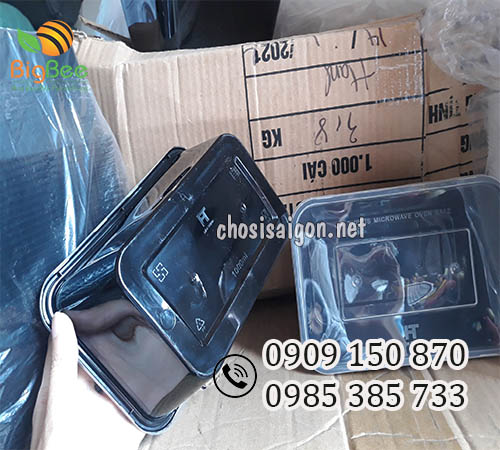 Hộp nhựa chữ nhật đen 1000ml mua giá tốt nhất