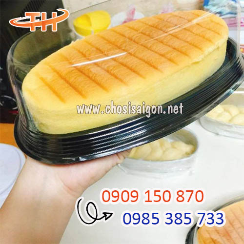 Hộp nhựa hình oval đựng bánh bông lan sỉ rẻ