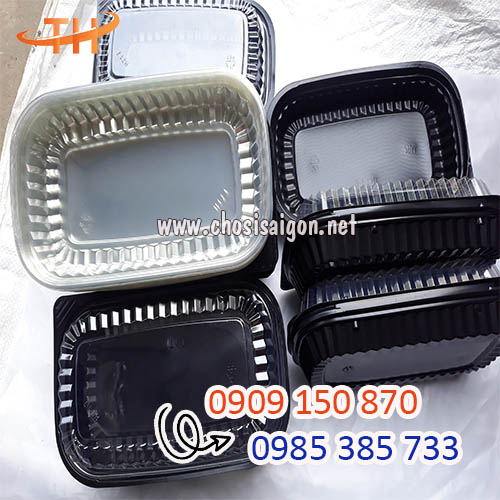 Hộp nhựa đế đen HT17 1 ngăn giá rẻ