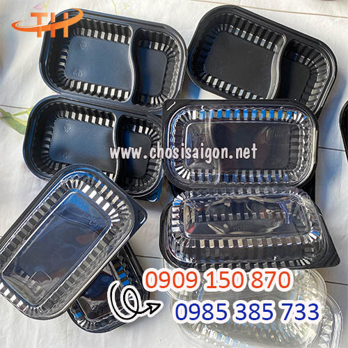 Hộp nhựa HT17 2 ngăn dùng 1 lần giá tại kho rẻ nhất