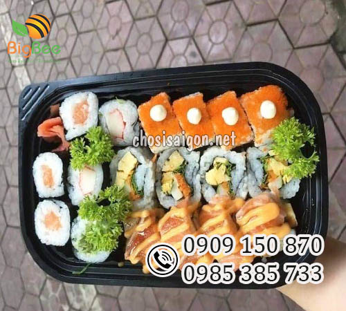 Hộp nhựa đế đen HT17 1 ngăn đựng thức ăn giá rẻ tại HCM