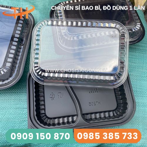 Hộp nhựa đế đen HT205