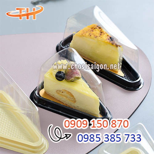 Hộp nhựa đựng bánh hình tam giác chất lượng tốt giá rẻ