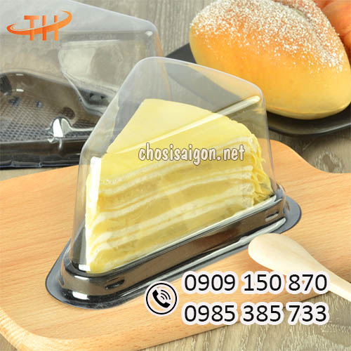 Hộp nhựa tam giác đế đen A03 sỉ rẻ