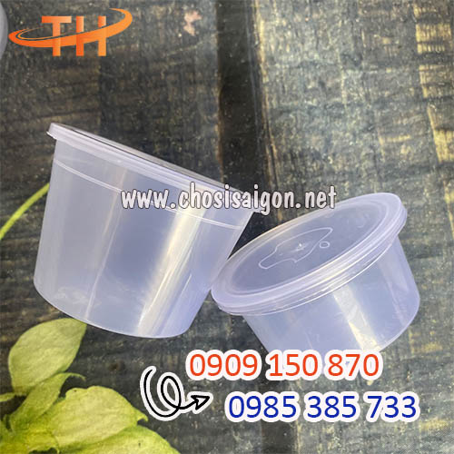 Hộp nhựa tròn đựng bánh flan, rau câu, sữa chua, panna cotta giá rẻ