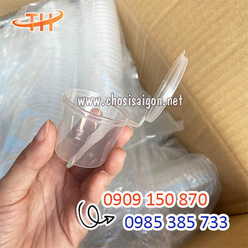 Hộp nhựa đựng nước chấm 1oz nắp liền giá tốt nhất
