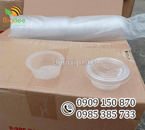 Hộp nhựa đựng nước chấm mang đi 2.5oz giá rẻ tại HCM