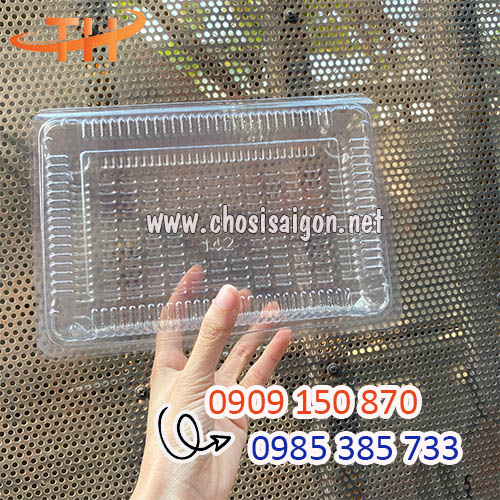 Hộp nhựa chữ nhật H142 sỉ rẻ HCM