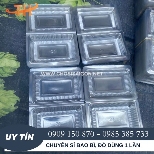 Hộp nhựa H21 đựng bánh su kem giá rẻ tại TP.HCM