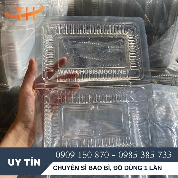 Hộp nhựa H50 nắp gập giá rẻ