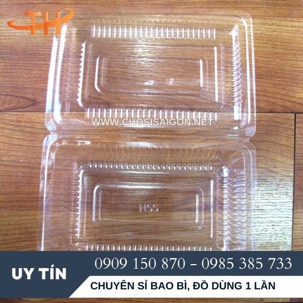 Hộp nhựa H50 đựng bánh su kem giá rẻ tại xưởng