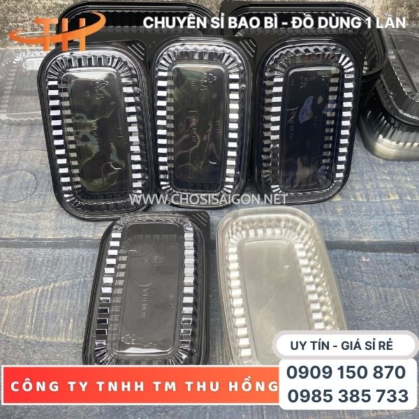 Hộp nhựa HT17 1 ngăn dùng 1 lần mua giá rẻ