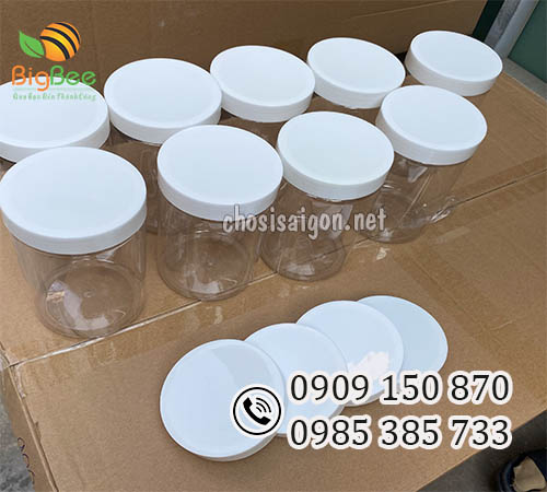 Hộp (hũ) nhựa pet nắp nhựa đựng thực phẩm giá sỉ rẻ ưu đãi