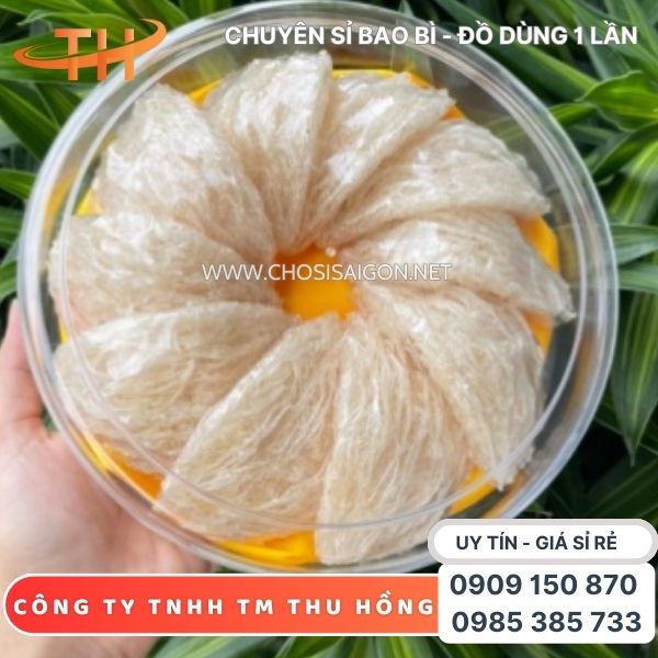 Hộp nhựa tròn mica đựng tô yến, yến xào