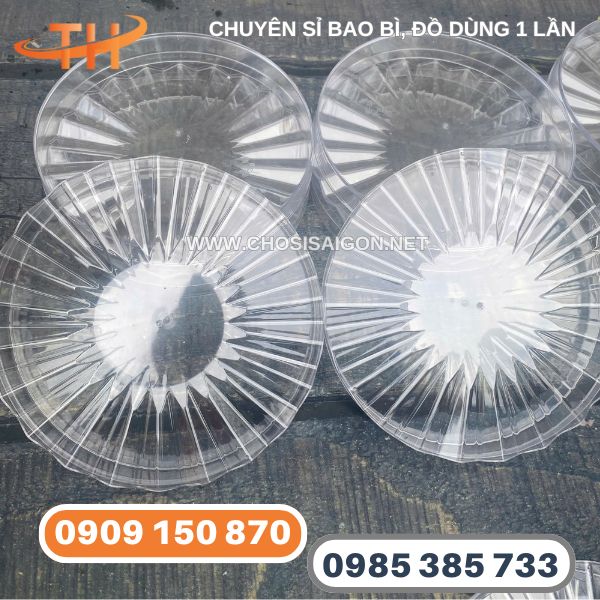 Hộp nhựa tròn cứng mica nắp mặt trời giá sỉ tốt