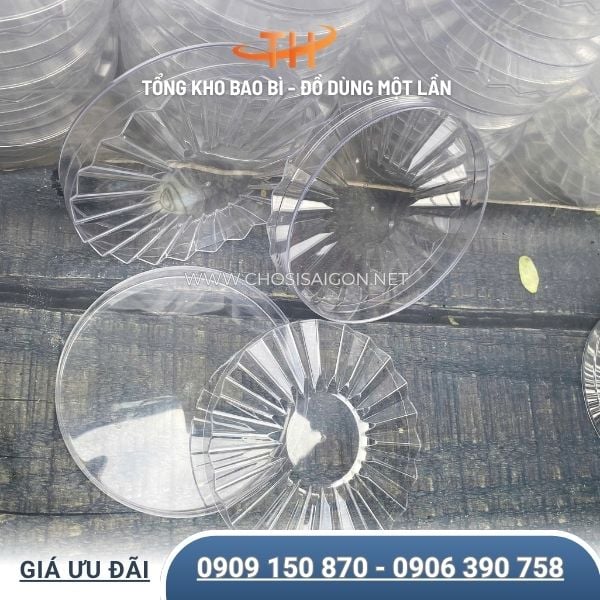 Hộp nhựa tròn cứng mica nắp mặt trời cao cấp giá rẻ