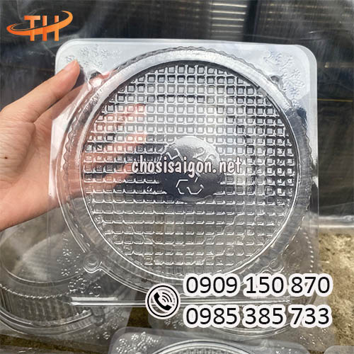 Hộp nhựa H26 tròn nắp gập mua sỉ rẻ