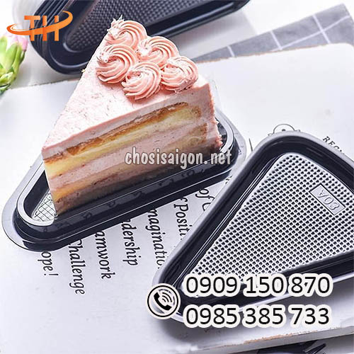 Hộp nhựa tam giác A03 đựng bánh ngọt giá sỉ