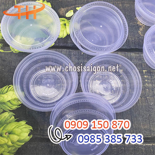 Hộp nhựa tròn 1000ml đựng cháo, bún, phở mang đi giá rẻ bỏ sỉ
