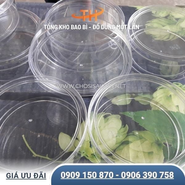 Hộp nhựa tròn cứng mica dày dặn, cứng cáp giá rẻ