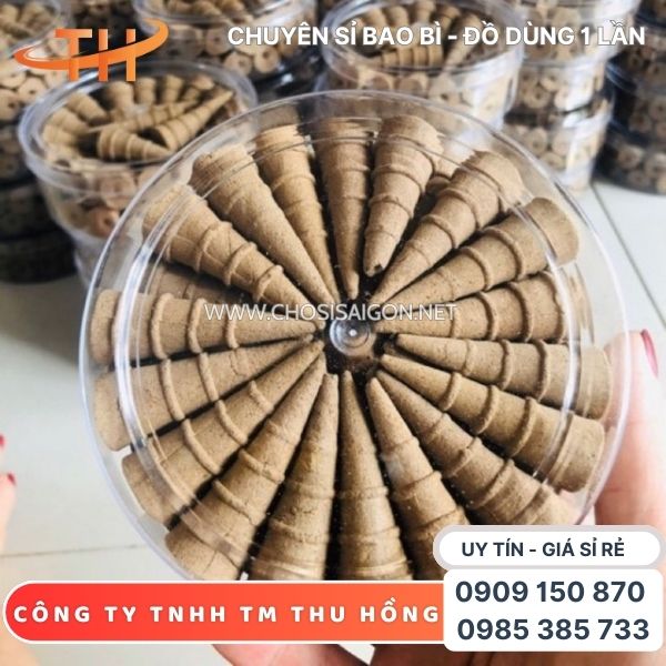 Hộp nhựa tròn mica đựng nụ trầm hương giá rẻ cho khách sỉ