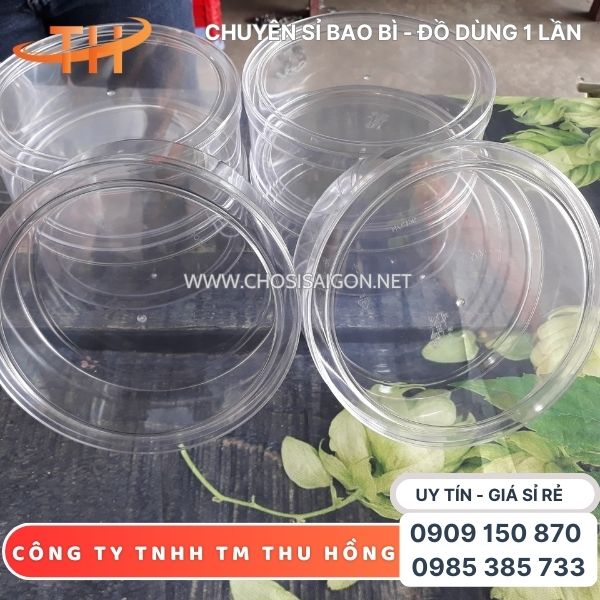 Hộp nhựa tròn mica trong, dày, cứng cáp giá rẻ