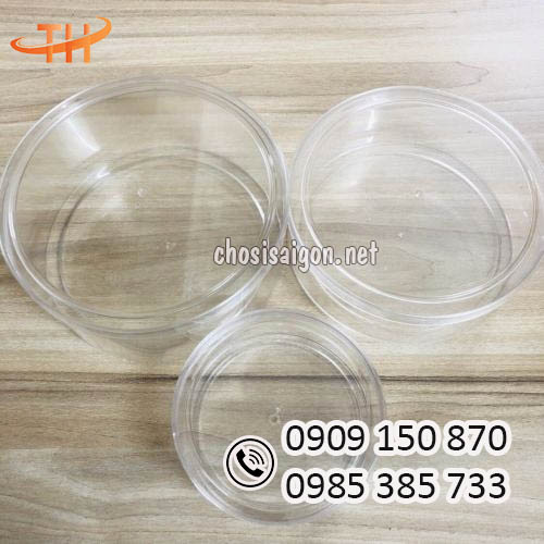 Hộp nhựa mica trong suốt 250g, 500g giá tốt nhất