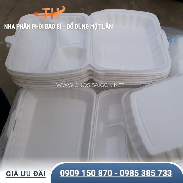 Hộp xốp 3 ngăn dùng 1 lần